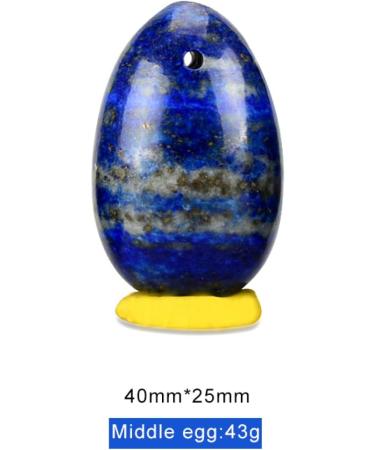 Buy Jade Egg for Kegel Exercises - Lapis Lazuli Drilled Yoni Egg for Women | International Shipping Available - Buy Online on GoSupps.com