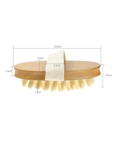 Massage Brush & Scalp Spa Massager - Wood Body Brush for Muscle Relaxation & Cellulite Care | International Shipping Available - Buy Online on GoSupps.com