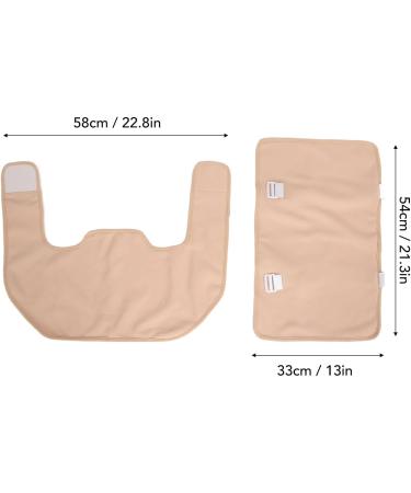 Buy Banapoy Castor Oil Packing Set - 2 Adjustable & Reusable Rubber Bands for Detox | Washable Castor Oil Wrap for Shoulder Back & Waist - Buy Online on GoSupps.com