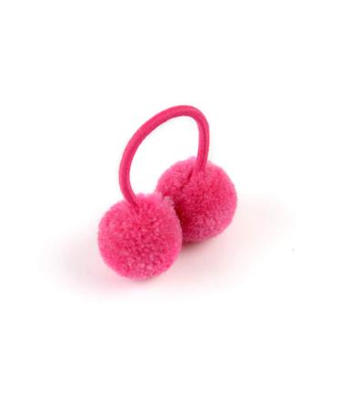 40-Piece Baby Girls Pom Pom Hair Ties - Elastic Fluffy Ponytail Holders for Toddlers and Kids - Buy Online on GoSupps.com