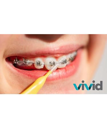 Premium Quality Interdental Brushes - X-Small 0.5mm ProxyBrush for Tight Teeth Cleaning - 100 Pack by Vivid - Buy Online on GoSupps.com