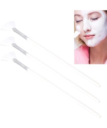3pcs Mask Long Handle Fan Shape Professional Skin Care Mask DIY - Buy Online on GoSupps.com