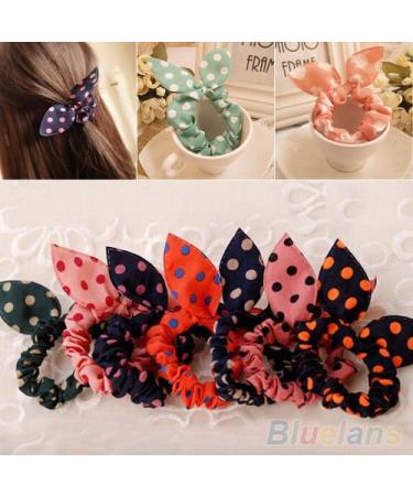 Frcolor 20pcs Elastic Hair Ties with Bunny Ears | Cute & Durable Hair Accessories for Women & Girls - Perfect for All Hair Types - Buy Online on GoSupps.com