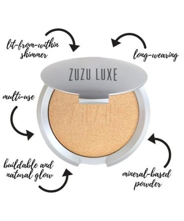 ZUZU LUXE Mineral Highlighter Powder - Natural Glow, Paraben-Free, Vegan - 0.32 oz - Buy Online on GoSupps.com