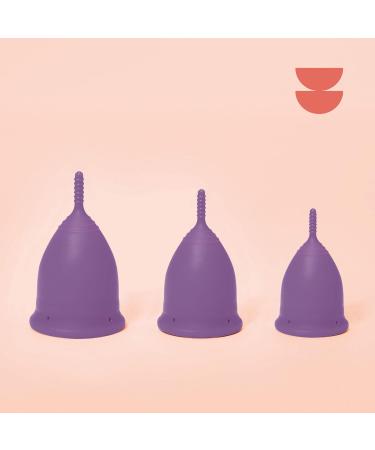 Divine Menstrual Cup Purple (M) - Soft & Eco-Friendly for Comfort | Buy Internationally - Buy Online on GoSupps.com