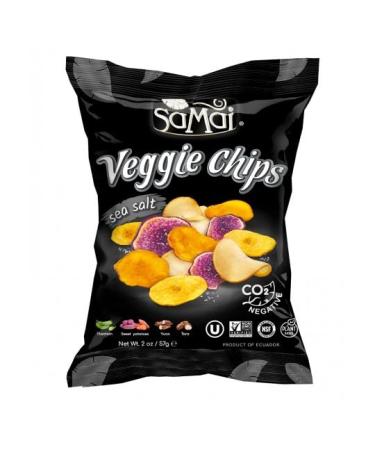 Samai Chips de L gumes avec Sel de Mer M lange V g talien 57g