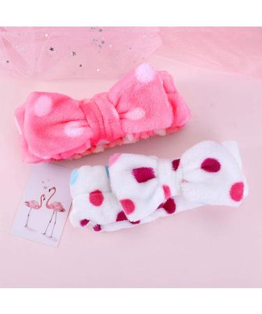 Huachi Spa Headband 8 Pack - Soft Carol Fleece Hairlace for Makeup, Shower, Beauty - Bow Hair Bands for Washing Face - Spa Headbands Set - Buy Online on GoSupps.com
