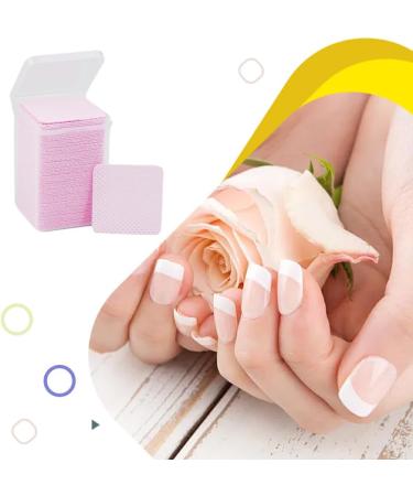 lmoikesz 4set Wide Range Of Uses Nail Cleaning Pads Manicures Pedicures And Nail Art Professional Enough Cotton pink - Buy Online on GoSupps.com