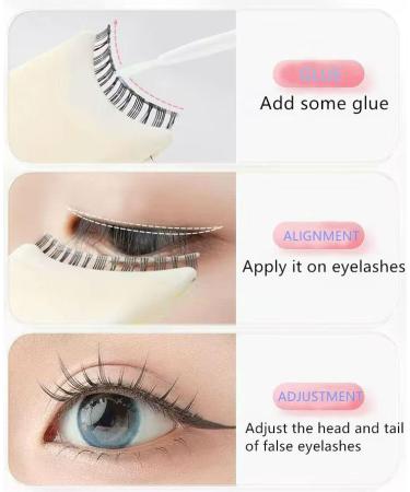 Lash Clip Eyelash Applicator Tool - 4 PCS, 35mm Width False Eyelash Tweezers - Buy Online on GoSupps.com