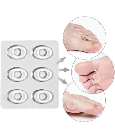 HEALLILY Self Adhesive Callus Cushions - 12PCS | Soft Foam Corn Pads for Toe and Foot Protection - Buy Online on GoSupps.com