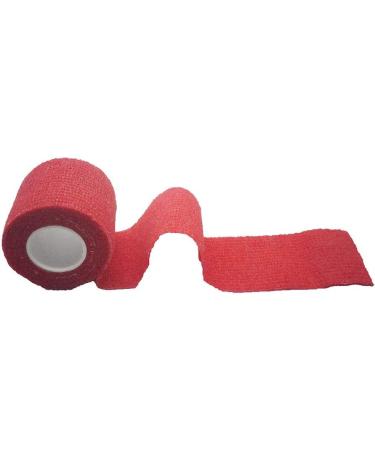 Fuluning Self-Adhesive Sports Tape - Strong 5cm Bandage for Wrist 12 Rolls Red | International Shipping - Buy Online on GoSupps.com