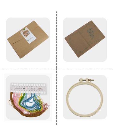 MITUKIYOUNG Embroidery Coin Purse Kit for Beginners - Birds Pattern DIY Wallet/Purse with Hoops & Tools - Buy Online on GoSupps.com