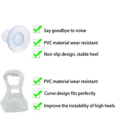 EQLEF Sales Saver High Heels - Transparent St ckel High Heel Caps for Weddings & Formal Occasions - 13 Pairs for Daily Use - Buy Online on GoSupps.com
