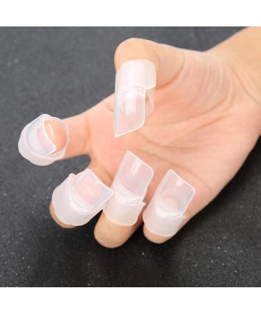 Buy 10 Set Nail Polish Lacquer Protection Holders - Transparent Manicure Nail Art Tip Covers for Perfect Shielding - International Shipping Available - Buy Online on GoSupps.com