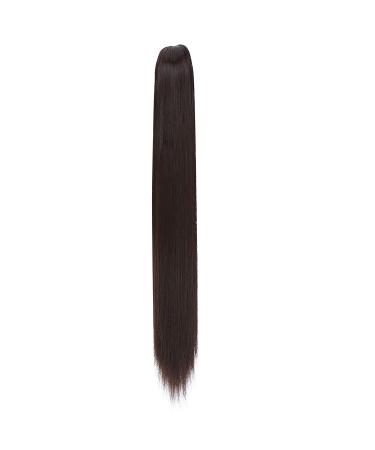 S-noilite 53cm Dark Brown Claw Ponytail Hair Extensions - Realistic Clip-In One Piece - Buy Online on GoSupps.com