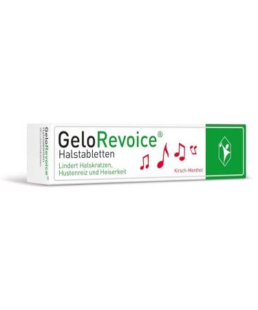 GeloRevoice Cherry Menthol Throat Lozenges 20-Piece