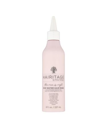 Hairitage The Rice Is Right Rice Water Hair Rinse with Rosemary + Quinoa - Nourishes Hair Follicles + Restores Hair Vitality - Thickening + Volumizing - Vegan for All Hair Types 8 oz