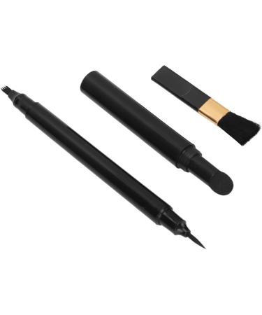 Pongnas 3 Pieces Beard Pencil Filler Dual Head 4 Tips Beard Pencil Waterproof Long Lasting Beard Shaping Pen for Mustache Black - Buy Online on GoSupps.com