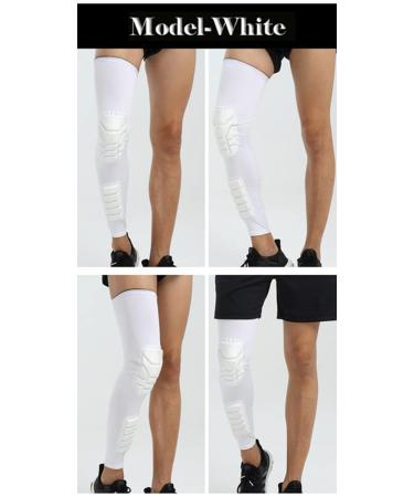 Knee Pads Compression Leg Sleeve - Calf Shin Support for Volleyball Basketball Football & Weightlifting - X-Large - International Shipping Available - Buy Online on GoSupps.com