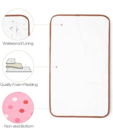 Lekebaby Portable Changing Mat - Pink Dots | Foldable & Travel-Friendly - Buy Online on GoSupps.com