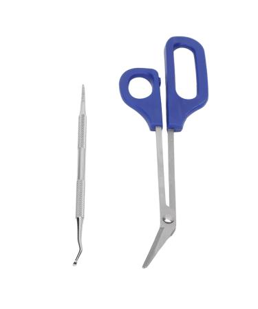 Long Handled Toenail Scissors Set with Ergonomic Design Comfort Handle for Easy Nail Trimming