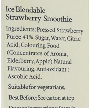 Strawberry Smoothie Vegan Blend - Real Fruit Puree (1L) - Buy Online on GoSupps.com
