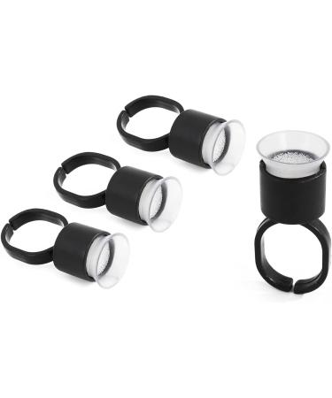 Ink Ring Cups 50pcs for Microblading & Permanent Makeup - Medium Holder with Sponge Caps for Eyelash & Eyebrow Extensions | Microblading Supplies KW - Buy Online on GoSupps.com