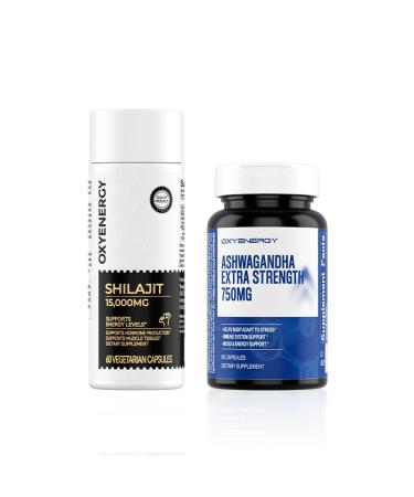 OxyEnergy Shilajit and Ashwagandha 60 Capsules