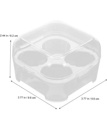 Gatuida 3pcs 4 4 Grid Egg Storage Box Eggs Compartment Egg Holder Egg Storage Container Splitter re-usable - Buy Online on GoSupps.com