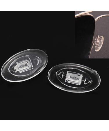 Eyeglasses Nose Pads 15mm 6 Pairs Oval Pushin Nose Pieces Push in Soft Silicone Slide in Nose Pads Nosepads for Eye Glasses Eyeglasses Sunglasses 15mmx8mm - Buy Online on GoSupps.com