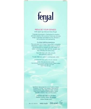 FENJAL Classic Luxury Creme Bath Oil 200ml - Cleansing and Nourishing Skin Care - Buy Online on GoSupps.com