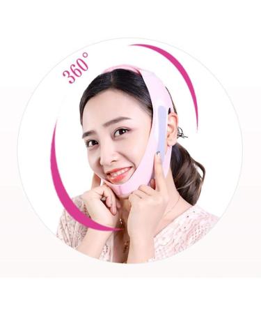 Facelifting Bandage - Lift & Tighten V-Shaped Skin | Anti-Failure Double Chin Sticker - Pink - Buy Online on GoSupps.com
