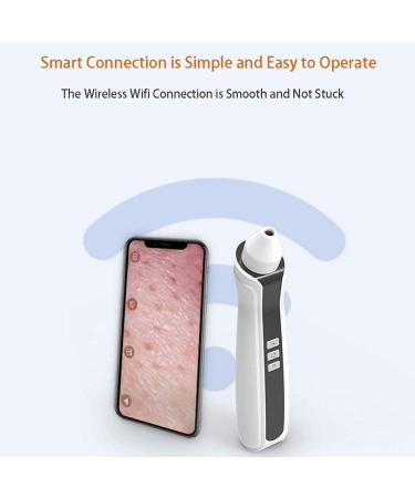 FEDRUI HD Visual Blackhead Remover Electric Pore Cleansing Facial Blackheads Suction Device Blackhead Extractor Tool with 6 LED Fill Lights for Home Bathroom - Buy Online on GoSupps.com