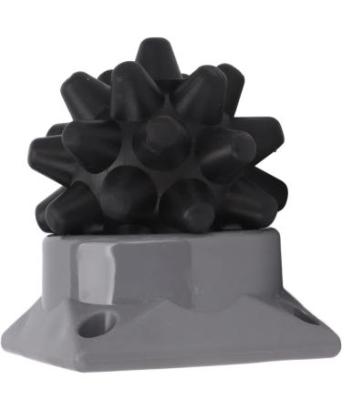 Verdant Touch Manual Massage Ball - Spiky Suction Massage Ball for Yoga & Fitness | Fascia Relief & Recovery - Black - Buy Online on GoSupps.com