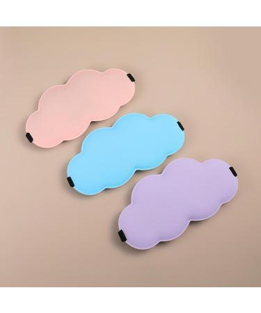 Office Lunch Break Shading Eye Mask 3D Cloud Double-Sided Ice Silk, Purple | Relieve Eye Fatigue and Sleep Better with this Eye Protection Mask - Buy Online on GoSupps.com