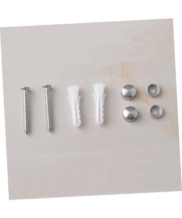 Alipis 5 Wall Hanging Hooks Kitchen Hooks Pegs Wall Clothes Hangers Stainless Steel Door Frame medium Silver - Buy Online on GoSupps.com