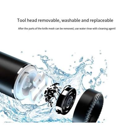 Buy Portable Electric Shaver for Men - Rechargeable Mini Razor (Wet & Dry) - Perfect for Travel & Home Use - Silver - Buy Online on GoSupps.com