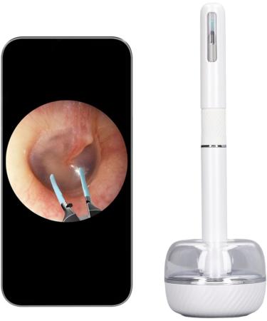 Smart Earwax Removal Tool - 3.2mm Lens Visible Ear Cleaner with LED Light, 10MP HD - White - Buy Online on GoSupps.com