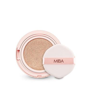 MIBA Ionized Calcium Foundation Double Cushion RX Refill 25 g / 0.88 oz. SPF50+ / PA++++ Long Lasting Effect for Dewy Skin. Perfect skin coverage. Natural skin correction with one touch. Delicate cover lasting power. (2...