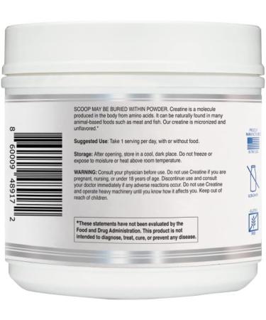 Buy Creatine Monohydrate Micronized Powder - Unflavored Keto Friendly 500g | International Shipping - Buy Online on GoSupps.com