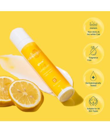 Glow+ Dewy Face Sunscreen SPF 50+ | Blue Light Protection | No White Cast | Brightening with Papaya & Vitamin C | 1.76 Oz 1 Pack - Buy Online on GoSupps.com