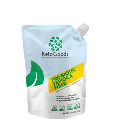 KetoGoods Pre-biotic Tapioca Fiber: 1 net carb, low calorie, keto friendly (2.5 lb)