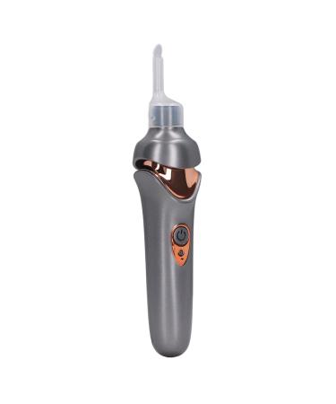 LED Light Ear Wax Cleaner Safe Portable Vacuum Low Noise Electric Ear Wax Cleaner for Daily Care for Kids Adults (Black)