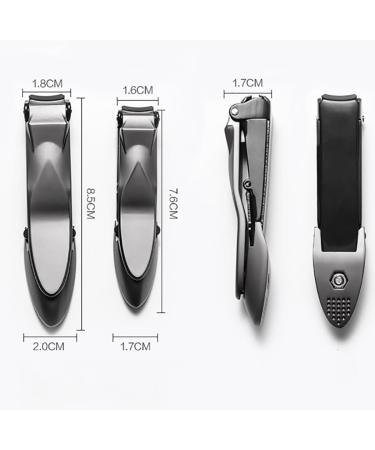 Splash-Proof Stainless Steel Nail Clipper - Ergonomic Nail Cutter - Suitable for Home Use & Available in 5 Colors for both Toenail and Fingernail Clipping - Buy Online on GoSupps.com