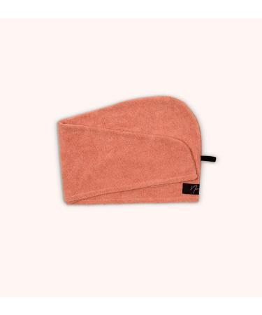 NuMe x Noa Kirel Hair Towel | Ultra Absorbent Microfiber Wrap for Curly & Thick Hair | Fast Drying Rose Gold Cap with Elastic Loop Closure | No Frizz & Friction Solutions - Buy Online on GoSupps.com