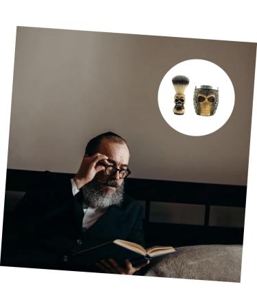 Beavorty 3 Sets Handmade Skull Shaving Brush - Traumatic Bart Brush for Beard & Facial Cleaning | Halloween Shaving Soap Metal Tool - Buy Online on GoSupps.com