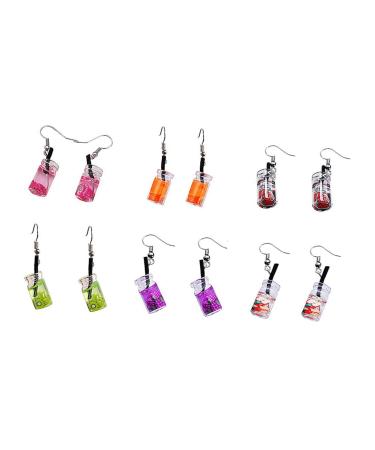 1 Pair Funny Earbob Earrings Earings for Women Ear Hook Jewelry Ear Dangle South Cute Girl 4.5X0.8cm Purple