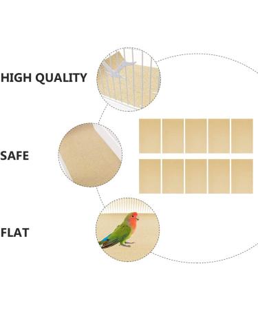 VILLCASE 10sheets Pet Sandpaper Kraft Paper Animal Cage Liner Bird Cage Sandpaper Stool Pad Rabbit Cage Accessories Gravel Paper Bird Cage Pad Outdoor Step Mats Bride Birdcage Big Bird Cage - Buy Online on GoSupps.com
