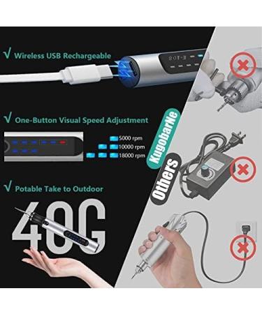 KugobarNe Engraving Pen with 33 Bits - USB Rechargeable Mini Engraver Tool for Jewelry, Glass, Wood, Metal - Portable DIY Electric Engraving Pen - Buy Online on GoSupps.com