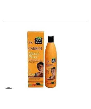 Clear nature 3X Carrot body lotion/cream mazi plus 7days complexion lotion.